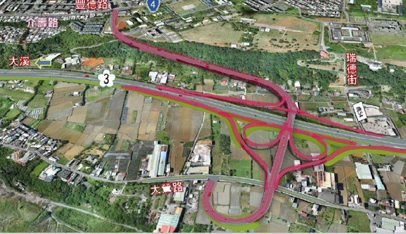 國道3號新增大鶯豐德交流道  花54.35億中央地方分攤興建