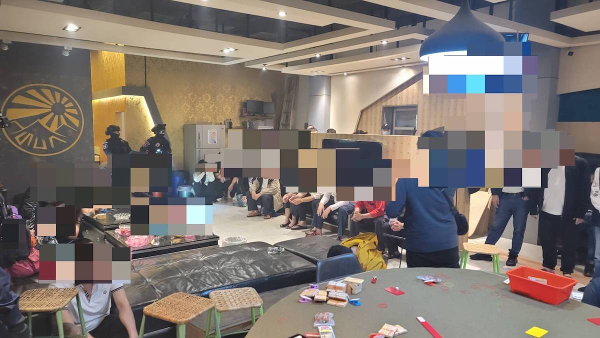 桃園大溪查獲職業賭場　現場起獲毒品逮3人