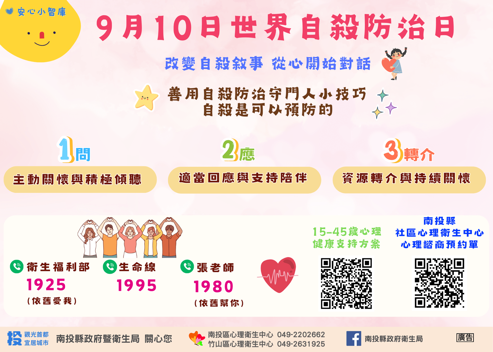 改變自殺敘事 從心開始對話